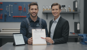 Commercial plumbing maintenance checklist visual for Glen Allen property managers